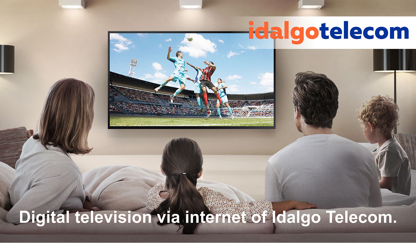 TV – Digital television via internet of Idalgo Telecom. 